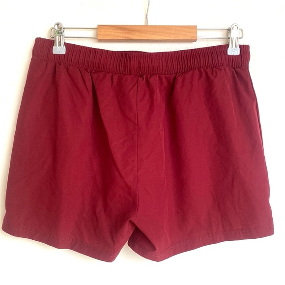(B47) Blaosn swim shorts in mid length in Color: Burgundy, Size Large - Picture 7 of 11